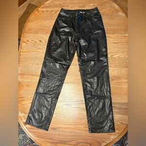 Vintage Paul Harris Design Soft Black Snake Skin Print Pants - Size 10